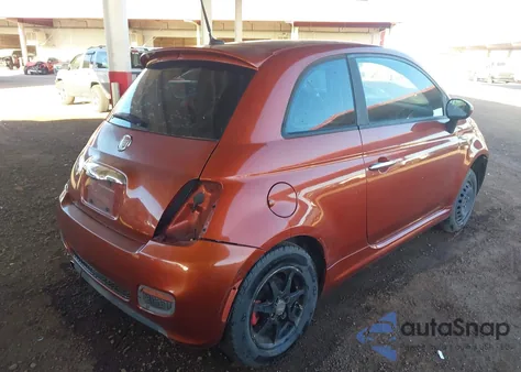 2012 Fiat 500 Sport из США, поврежденный, VIN 3C3CFFBR7CT366351